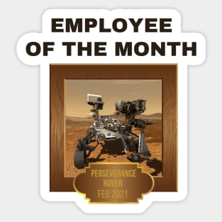 Mars Perseverance Rover Employee Of The Month Sticker